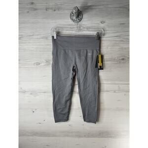 Everlast Pants Womens XS Charcoal Seamless Capri‎ Leggings High Waist Active